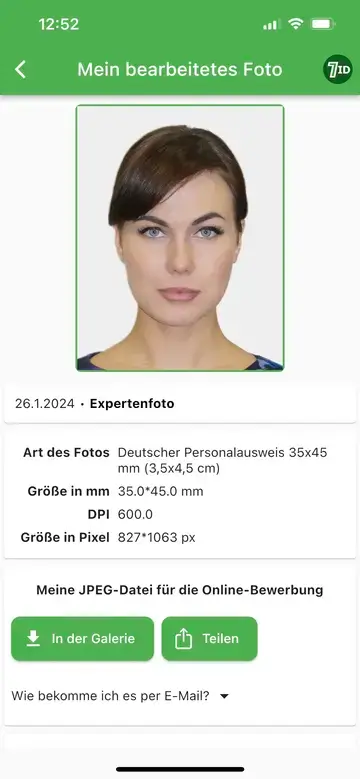 Aplikasi 7ID: Contoh Foto Paspor Jerman