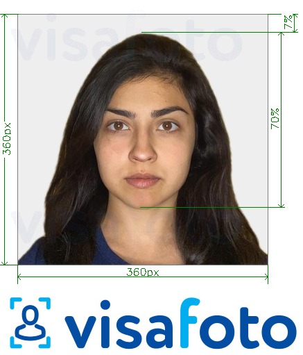 सटीक आकार विनिर्देश के साथ भारत ओसीआई पासपोर्ट 360x360 - 900x900 पिक्सेल के लिए तस्वीर का उदाहरण